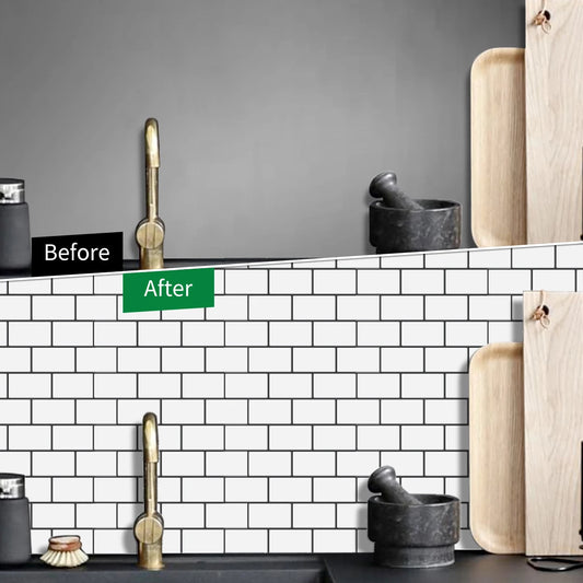 10 Sheets 3D Peel & Stick Wall Tiles