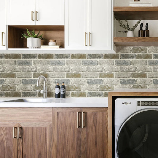 3D Matte Brick Wall Stickers 30×30cm